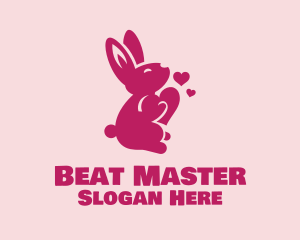 Love Heart Bunny Rabbit logo