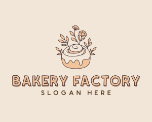 Cinnamon Roll Bakery logo design