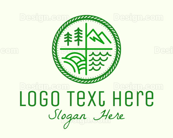 Outdoor Nature Badge Logo