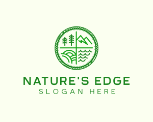 Outdoor Nature Badge logo design