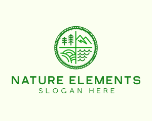 Outdoor Nature Badge logo design