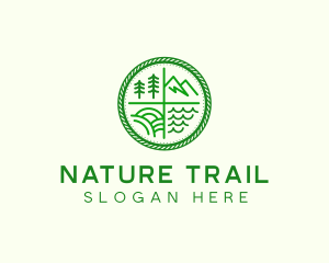 Outdoor Nature Badge logo design