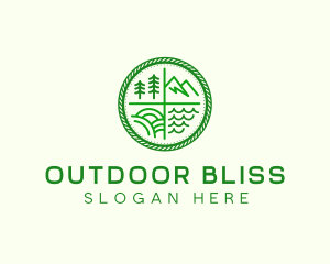 Outdoor Nature Badge logo design