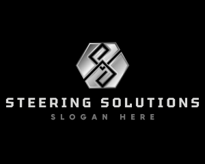 Hexagon Tech Letter S logo design