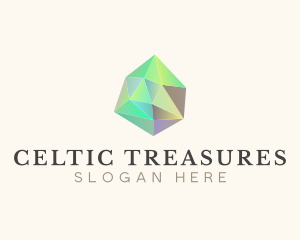 Diamond Gemstone Jewel logo design