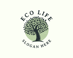 Nature Tree Leaves logo design