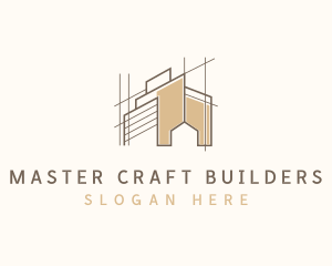 Home Builder Architect Contractor logo design