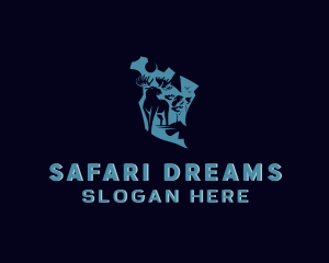 Safari Moose Wild logo design