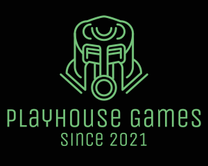 Game Robot Helmet logo design