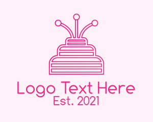 Pink Birthday Cake  logo