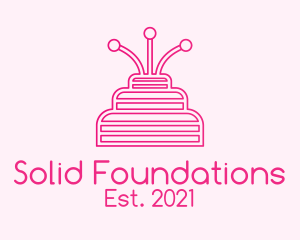 Pink Birthday Cake  logo