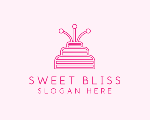 Birthday Cake Dessert logo design