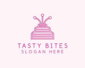 Birthday Cake Dessert logo design