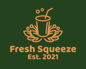 Fresh Orange Juice Drink logo