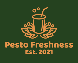 Fresh Orange Juice Drink logo design