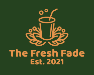 Fresh Orange Juice Drink logo design