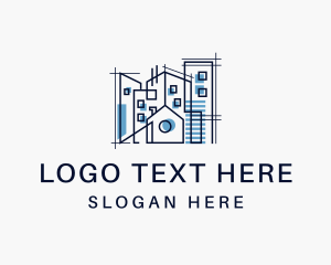 Geometric Architecture Building logo