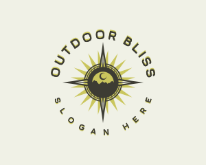 Mountain Climbing Compass logo design