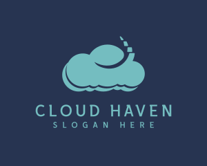 Digital Programming Cloud logo design