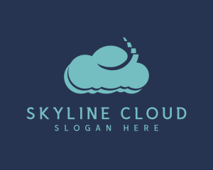 Digital Programming Cloud logo design