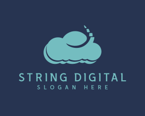 Digital Programming Cloud logo design