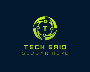 Cyber Tech Developer logo design