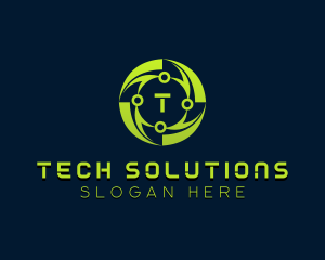 Cyber Tech Developer logo design