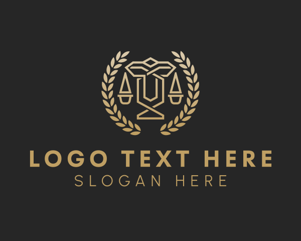 Legal Firm Wreath  logo