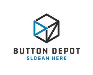 Cube Play Button logo
