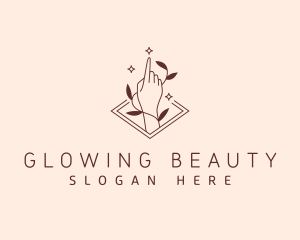 Hand Female Skincare logo design