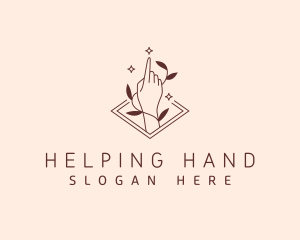 Hand Female Skincare logo design