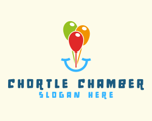 Birthday Balloon Smile logo design