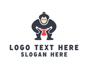 Japan Sumo Wrestler logo