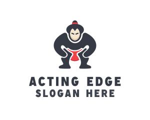 Japan Sumo Wrestler logo design