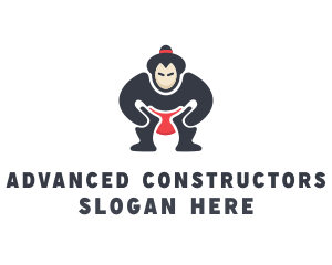 Japan Sumo Wrestler logo design