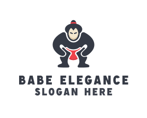 Japan Sumo Wrestler logo design