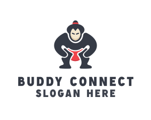 Japan Sumo Wrestler logo design