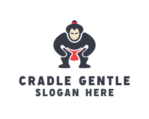 Japan Sumo Wrestler logo design