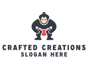 Japan Sumo Wrestler logo design