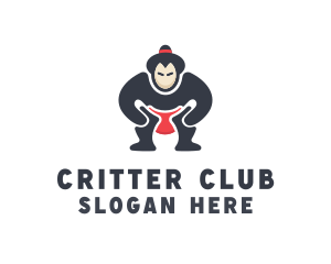 Japan Sumo Wrestler logo design