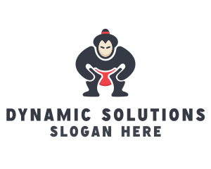 Japan Sumo Wrestler logo design