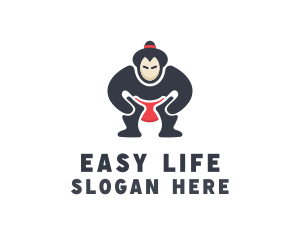 Japan Sumo Wrestler logo design