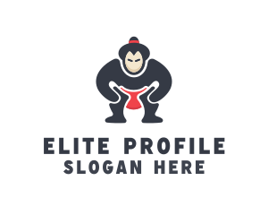 Japan Sumo Wrestler logo design