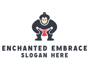 Japan Sumo Wrestler logo design