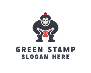 Japan Sumo Wrestler logo design