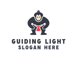 Japan Sumo Wrestler logo design