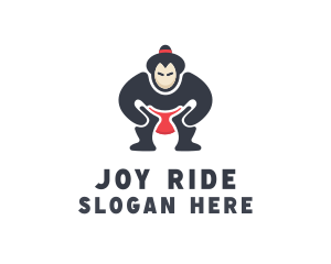 Japan Sumo Wrestler logo design