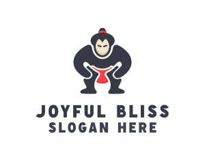 Japan Sumo Wrestler logo design