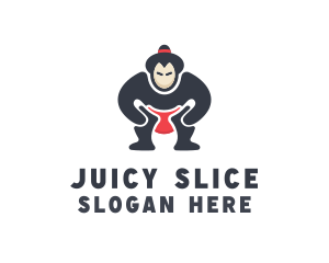 Japan Sumo Wrestler logo design