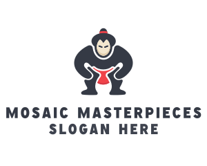 Japan Sumo Wrestler logo design